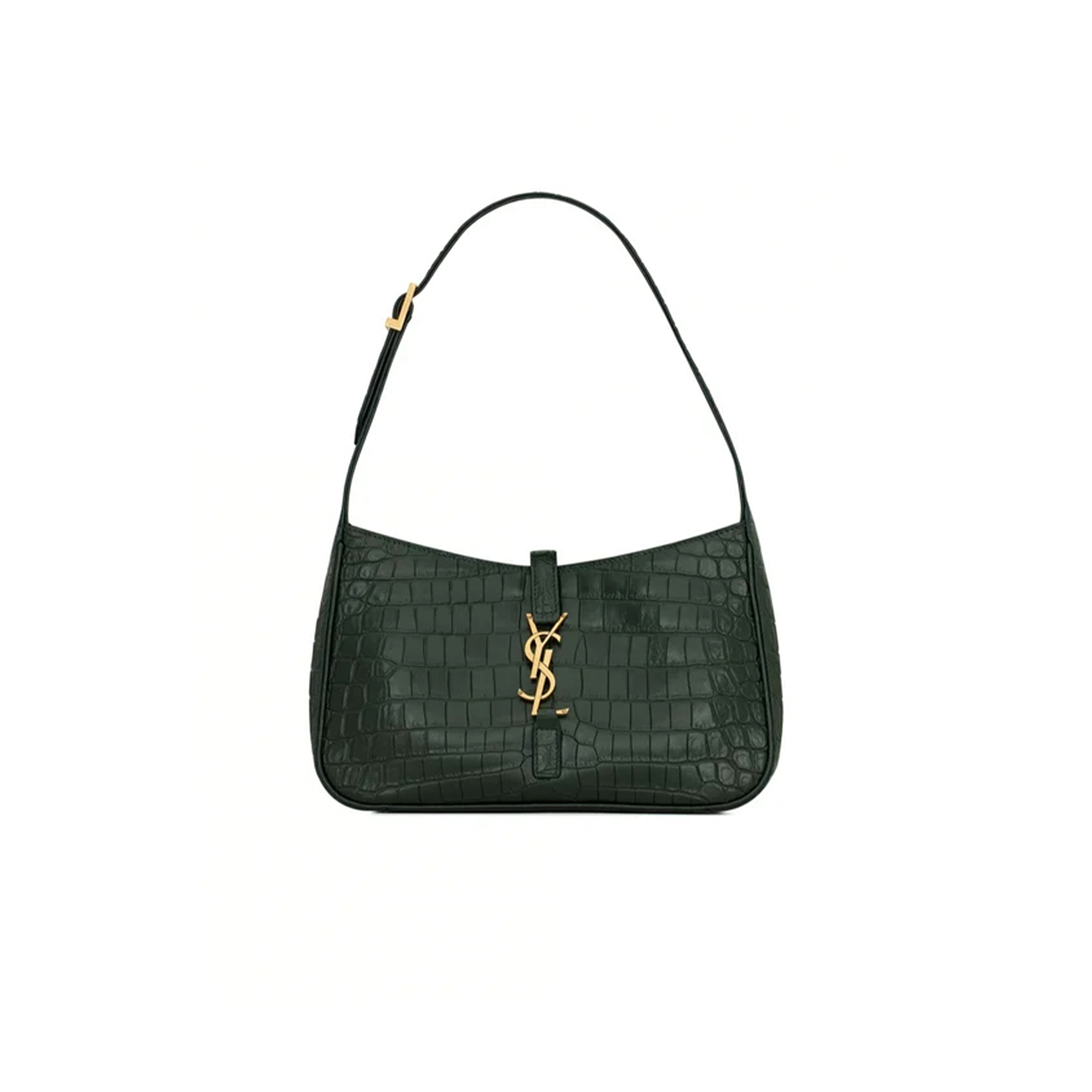 YSL LE 5 À 7 IN CROCODILE-EMBOSSED LEATHER 657228DZE0W3045 (23*16*6.5cm)
